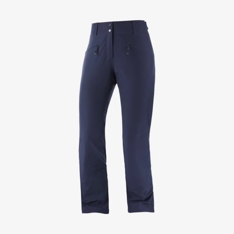 Pantalones De Esquí Salomon Edge Mujer Azul Marino | MX GOEN521